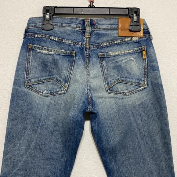 Meltin Pot Distressed Boot Cut Jeans - Picture 4 of 7